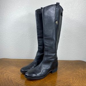Sam Edelman Penny Leather Boots Riding Mid Calf